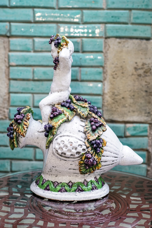 BACCHUS, glazed ceramic, center table