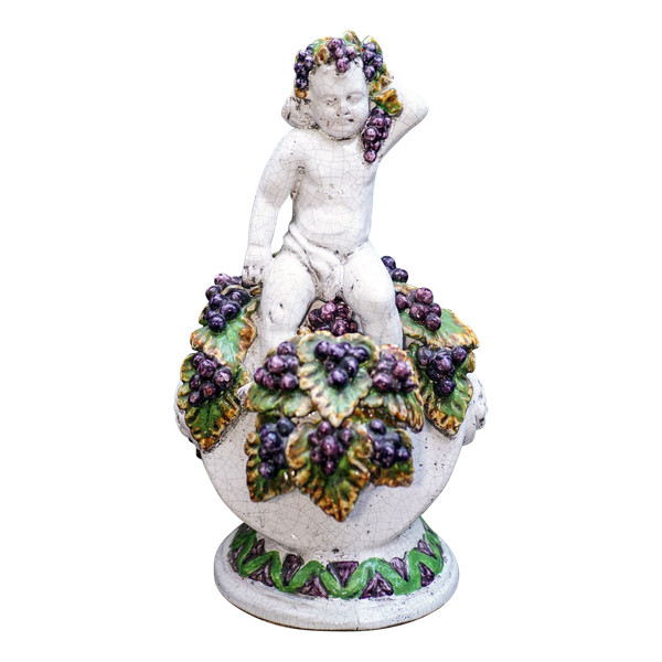 BACCHUS, glazed ceramic, center table