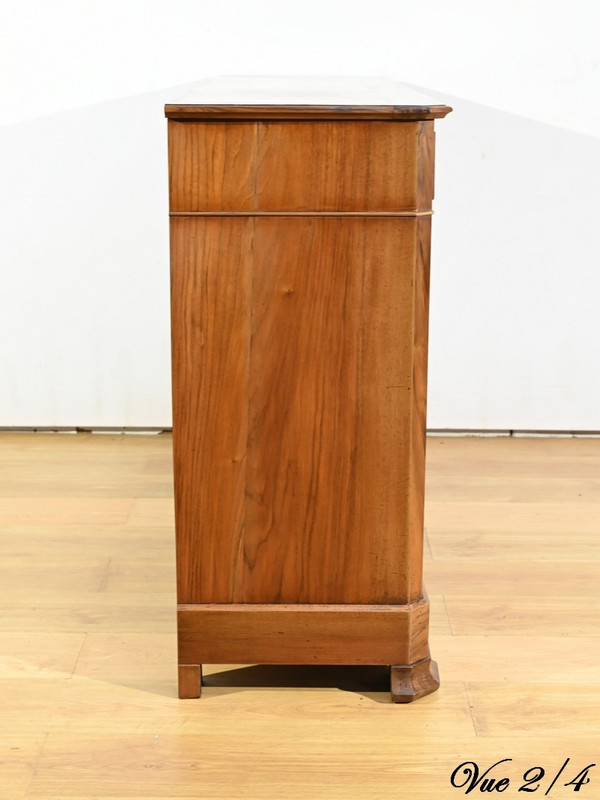 Piccola Credenza a 3 Ante in Noce – Fine XIX Secolo