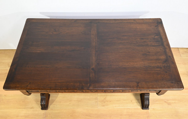 Table Bureau en Chêne, style Néogothique – Début XXe