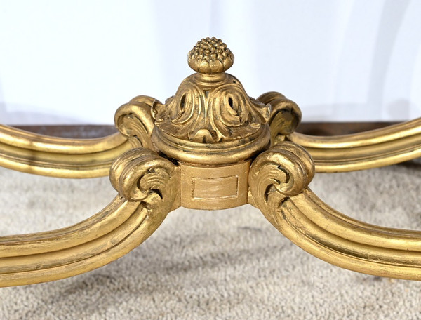 Petite Table de Milieu en Bois Doré, style Louis XV – Fin XIXe