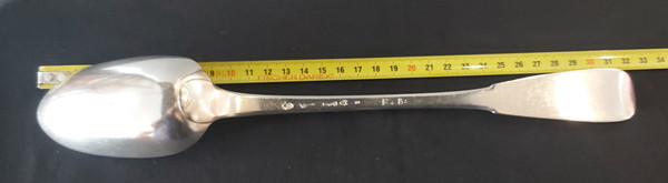 Cuillère à ragoût argent massif XVIIIème 
