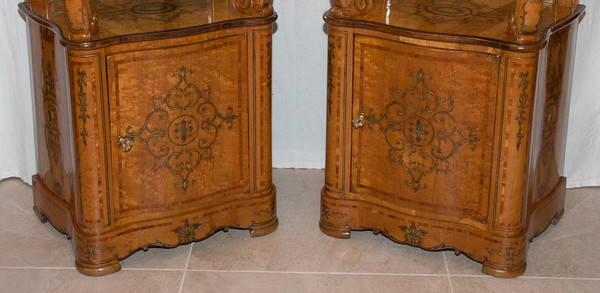 Paire De Meubles d'Appui Siciliens milieu XIXe