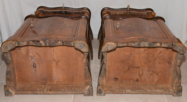 Paire De Meubles d'Appui Siciliens milieu XIXe