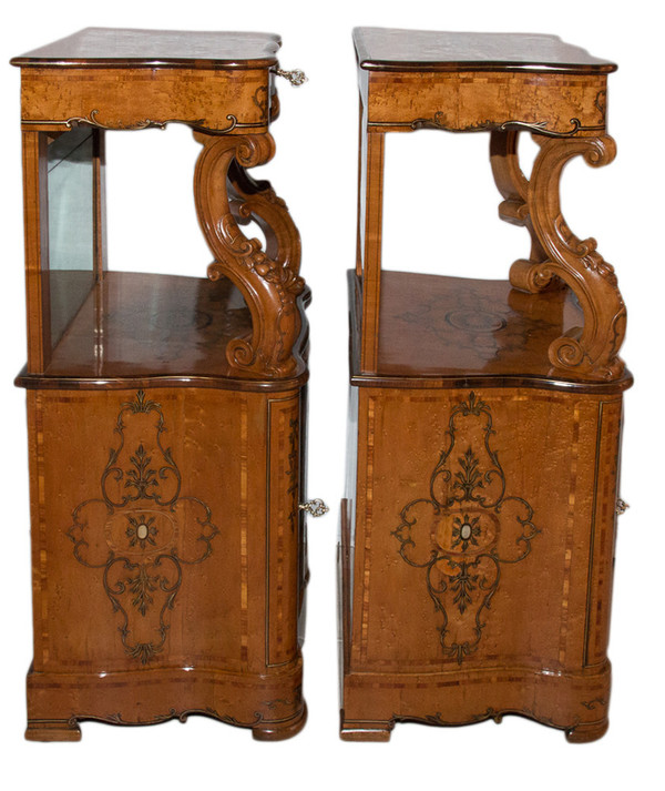 Paire De Meubles d'Appui Siciliens milieu XIXe