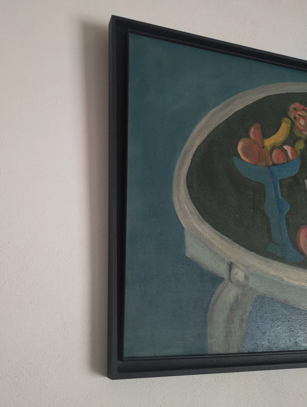 Christian Duriaud (1944) Großes Ölgemälde auf Leinwand Stillleben mit Rosen 69