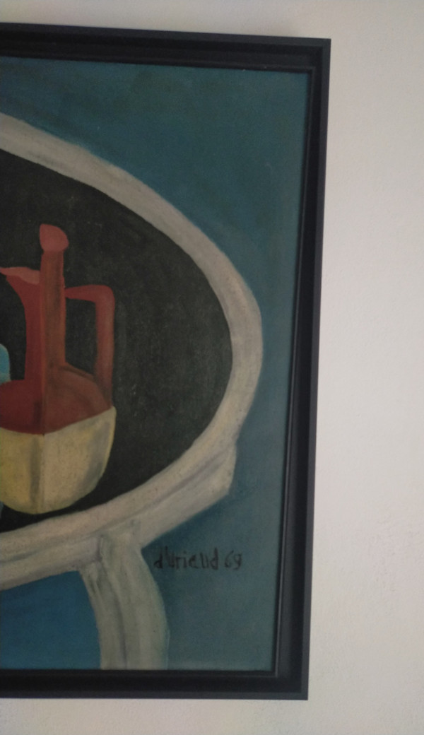 Christian Duriaud (1944) Großes Ölgemälde auf Leinwand Stillleben mit Rosen 69