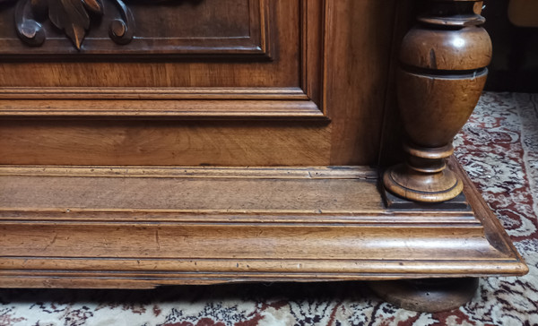 Renaissance two-body sideboard in walnut