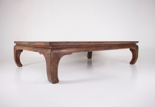 Imposing “Kang” coffee table known as opium table, China.