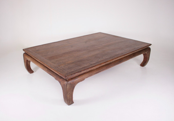 Imposing “Kang” coffee table known as opium table, China.
