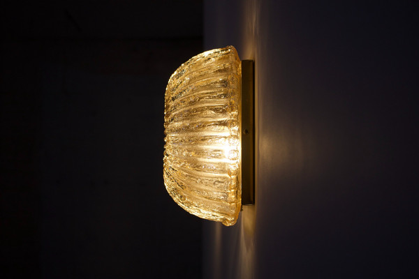 „Bonbonnière“-Wandleuchten im Barovier & Toso-Stil