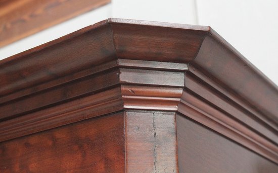  Libreria Vetrina impiallacciata in Mogano Maculato - Fine XIX Secolo