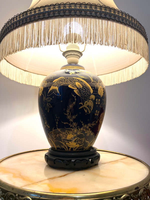 Table lamp in Japanese style with maritime Asian decor