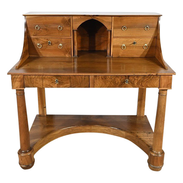 Rare Property Desk, in Walnut, Empire Period – Early 19th Century