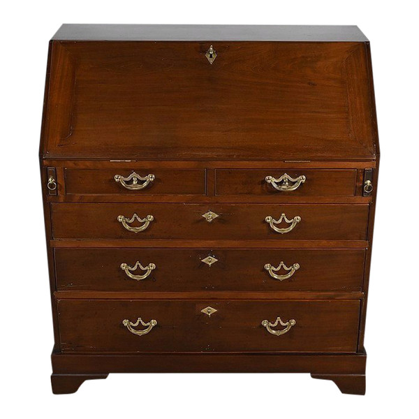 Commode Scribanne en Acajou massif, époque Géorgienne, Angleterre – XVIIIe