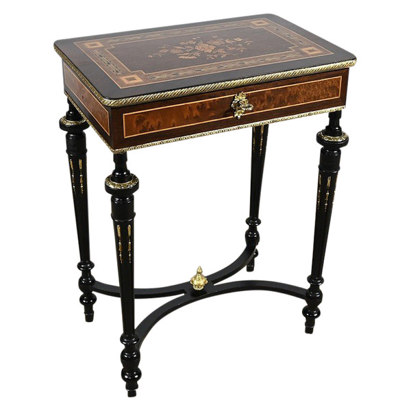 Small Louis XVI style living room table, Napoleon III period – Mid 19th century