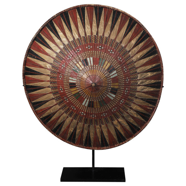 Chapeau Dayak en rotin – Bornéo, Indonésie