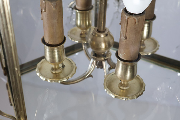 Lanterne en bronze doré milieu XIXe siècle 