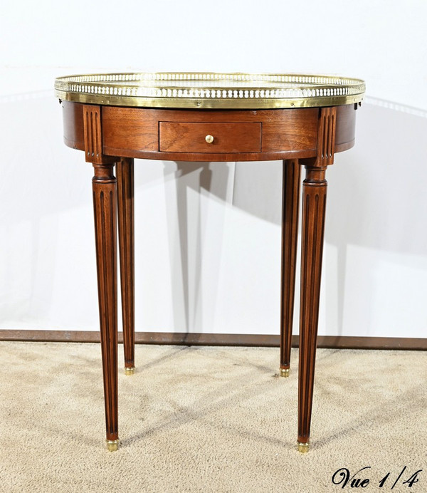 Table Bouillotte en Acajou, style Louis XVI – Milieu XXe