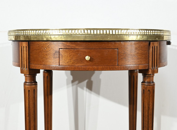 Table Bouillotte en Acajou, style Louis XVI – Milieu XXe