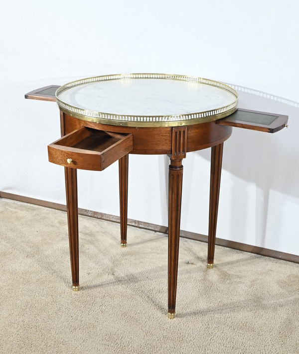 Table Bouillotte en Acajou, style Louis XVI – Milieu XXe
