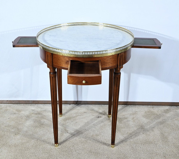 Table Bouillotte en Acajou, style Louis XVI – Milieu XXe