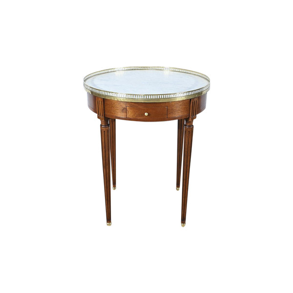 Table Bouillotte en Acajou, style Louis XVI – Milieu XXe