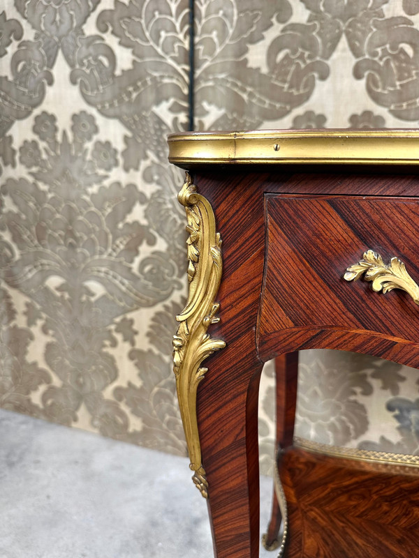 Living room table in the style of LINKE