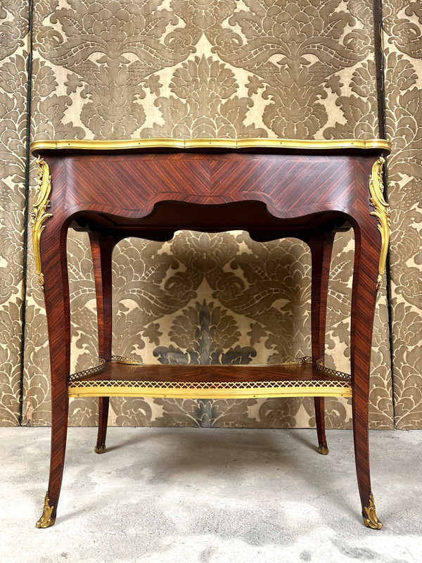 Living room table in the style of LINKE
