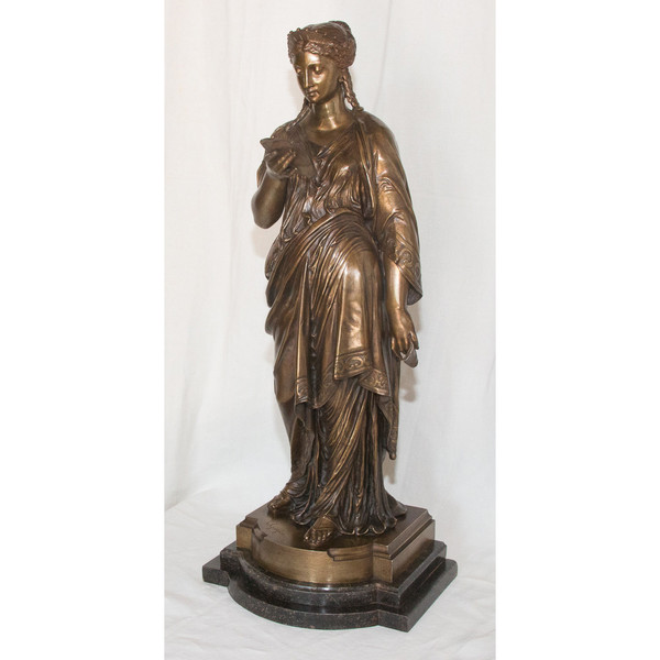Bronzo Il lettore L Grégoire 1840-1890