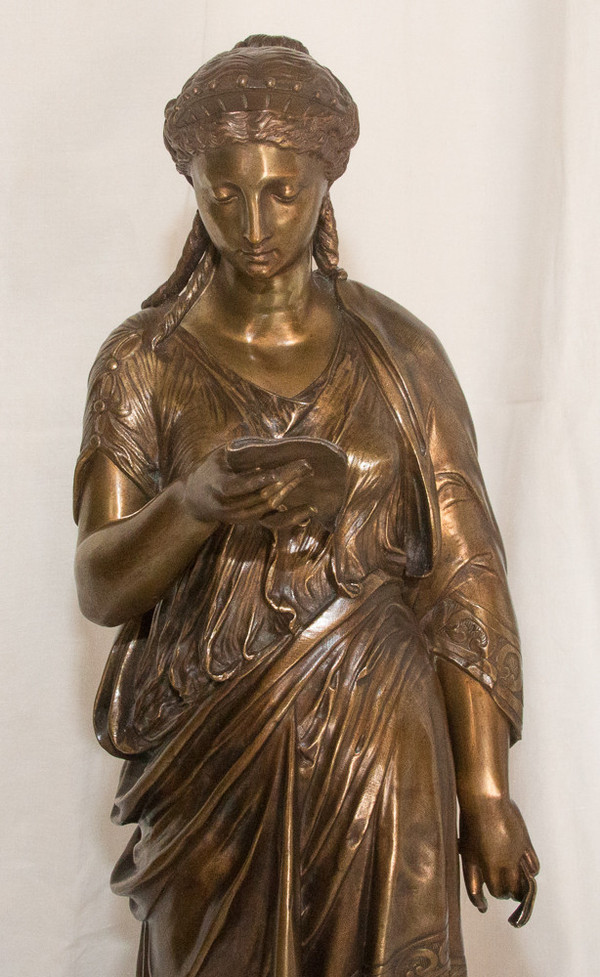 Bronzo Il lettore L Grégoire 1840-1890