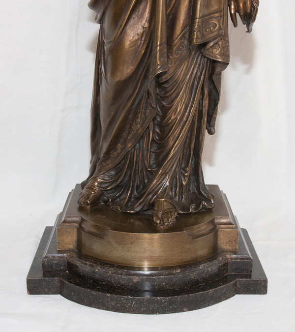 Bronzo Il lettore L Grégoire 1840-1890