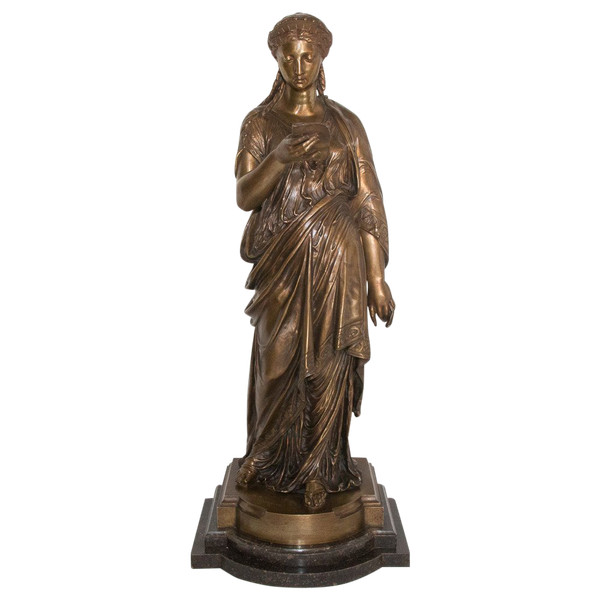 Bronze La Liseuse  L Grégoire 1840-1890