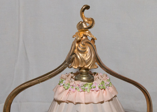 Lampe De Salon En Bronze Doré Maurice Thibault  Paris 