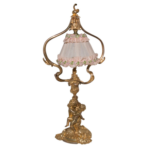 Lampe De Salon En Bronze Doré Maurice Thibault  Paris 