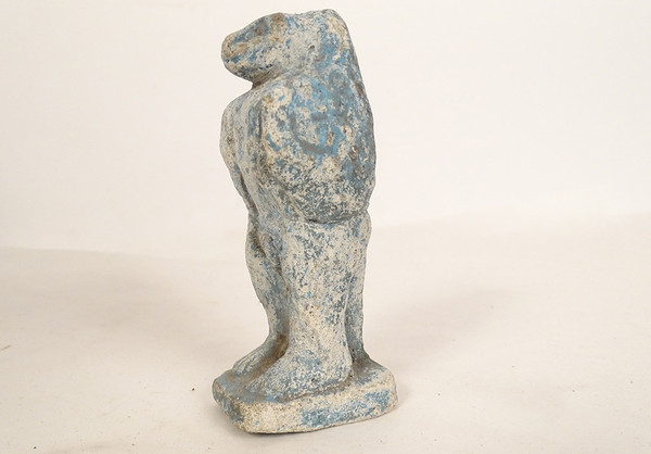 Statuette Funéraire égyptienne Dieu Thot Babouin Egypte Amulette Terre