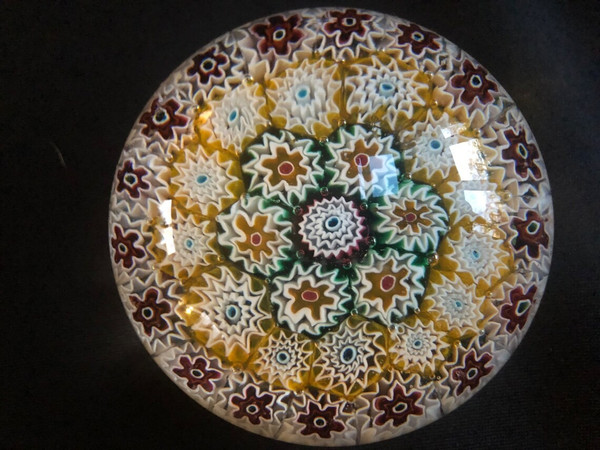Sulphide Millefiori Baccara paperweight Napoleon III period