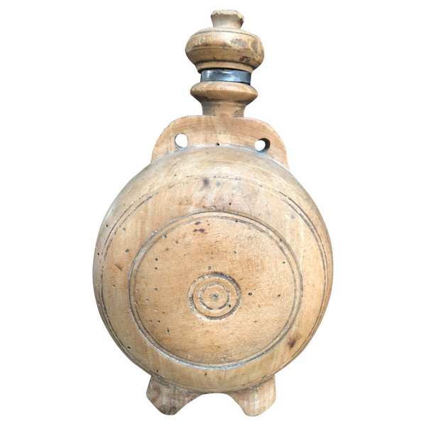 Gourde Autrichienne en Buis sculpté  XIX siècle