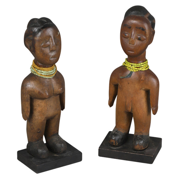 Paar Ibeji-Statuetten – Yoruba, Nigeria