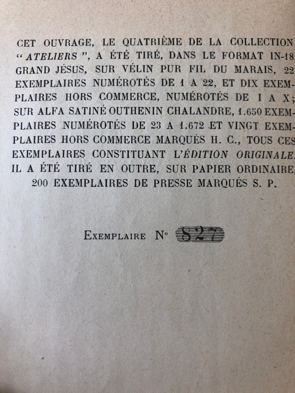 Picasso et ses amis Fernande Olivier éditions Chez Stock Paris  édition originale 1933 numérotée