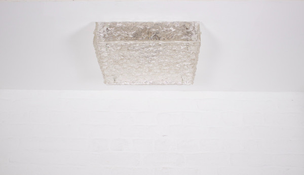 Brutalist ceiling light “Ice Glass”
