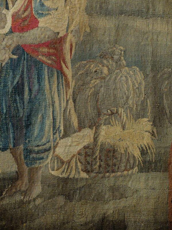 "La diseuse de bonne aventure" - Aubusson XVIIIème siècle