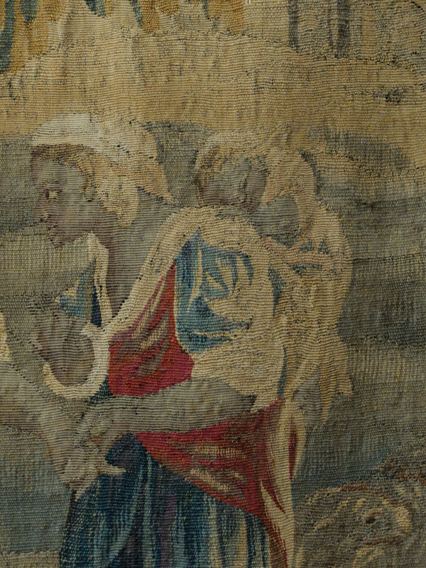 "La diseuse de bonne aventure" - Aubusson XVIIIème siècle