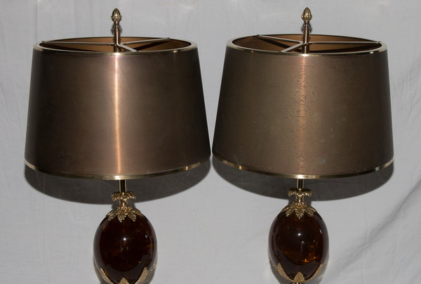 Paar Maison Charles Lampen 1960-1970