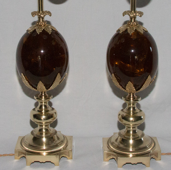 Paar Maison Charles Lampen 1960-1970