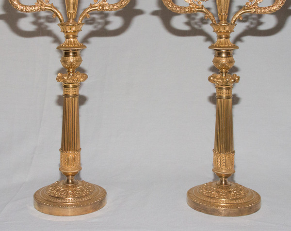 Pair Of Candlesticks 1st Empire Period