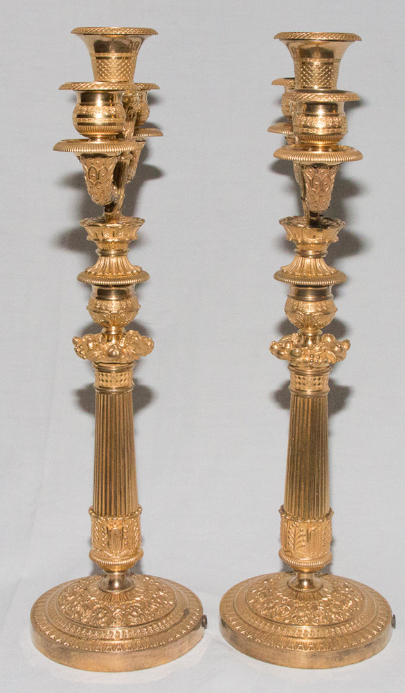 Pair Of Candlesticks 1st Empire Period