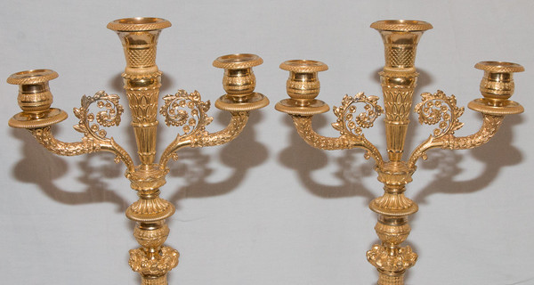 Pair Of Candlesticks 1st Empire Period