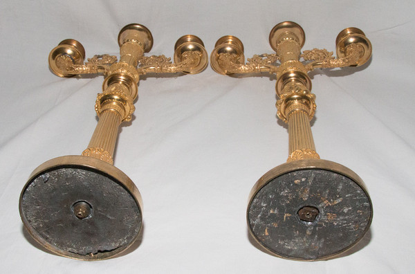 Pair Of Candlesticks 1st Empire Period