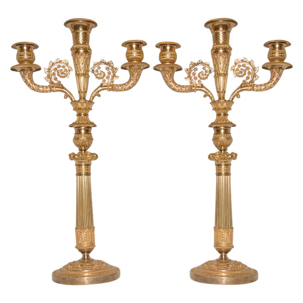 Pair Of Candlesticks 1st Empire Period